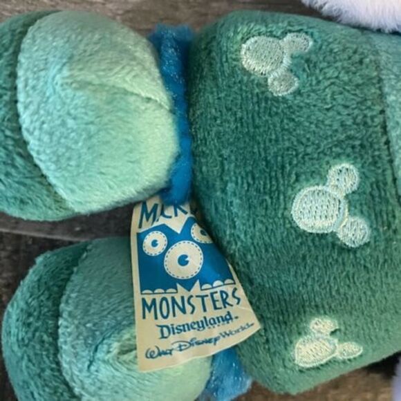 Disney Parks Mickey Monsters Blue Plush Murff Mouse Toy Doll 10" Hidden Mickeys - Picture 3 of 4